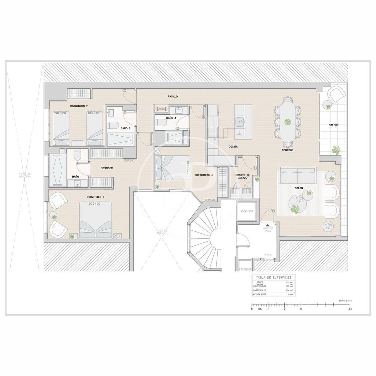 3 soveværelse Lejlighed til salg i Madrid by - € 1.709.000 (Ref: 9271469)
