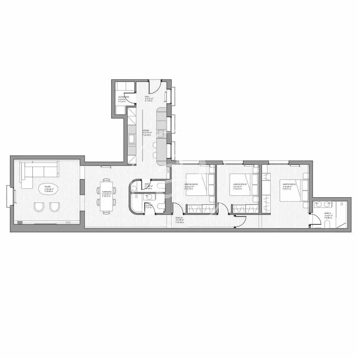 3 slaapkamer Appartement te koop in Madrid stad - € 1.190.000 (Ref: 9287731)