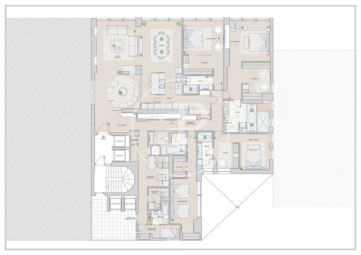 5 soverom Leilighet til salgs i Madrid by - € 5 709 000 (Ref: 9291565)