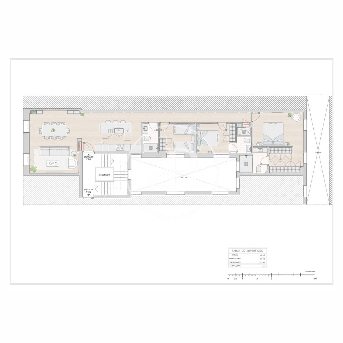 3 makuuhuone Huoneisto myytävänä paikassa Madrid kaupunki - 2 309 000 € (Ref: 9291568)