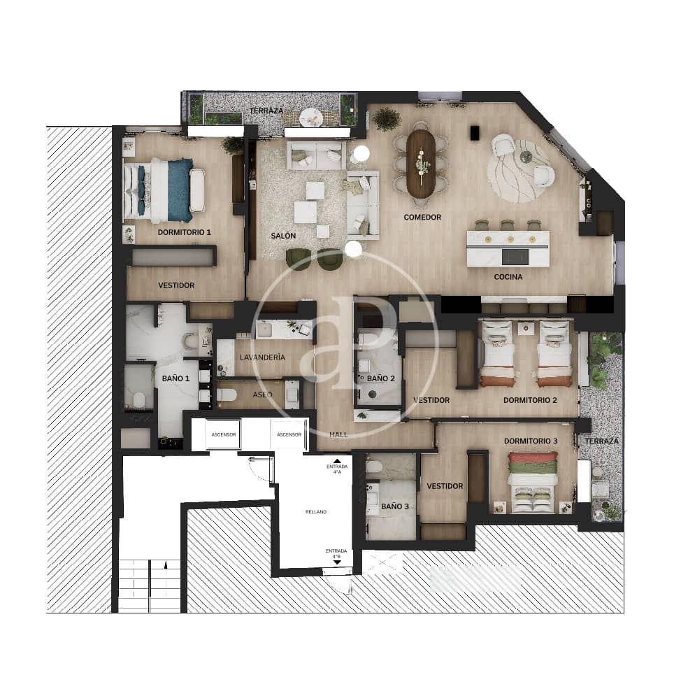 3 soveværelse Lejlighed til salg i Madrid by - € 3.059.000 (Ref: 9291577)