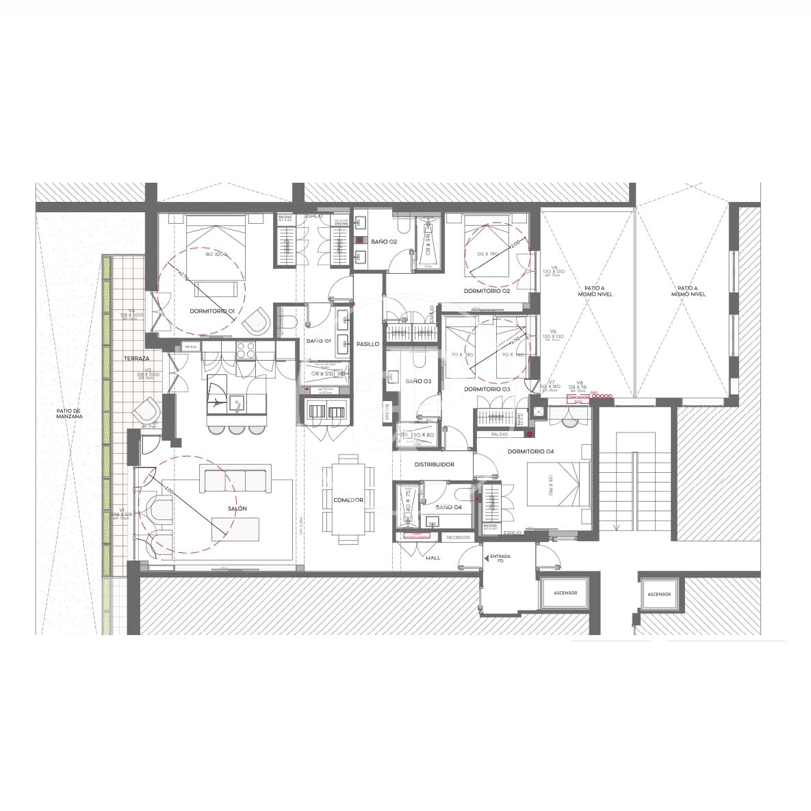 4 soveværelse Lejlighed til salg i Madrid by - € 2.309.000 (Ref: 9291581)