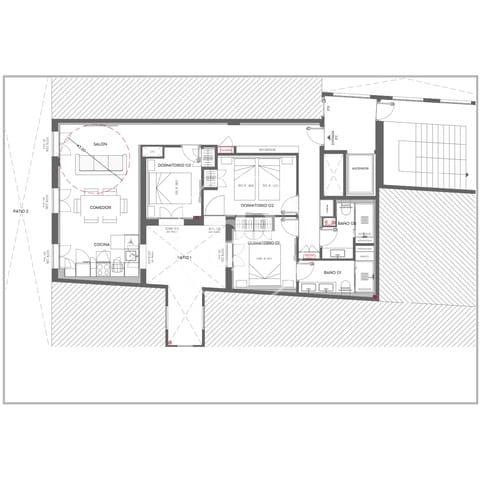 3 Zimmer Apartment zu verkaufen in Justicia, Madrid Stadt - 1.769.000 € (Ref: 9291589)