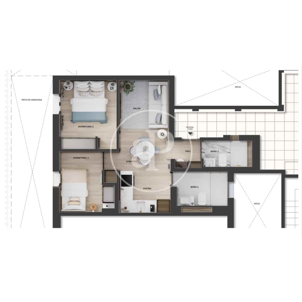 2 Zimmer Apartment zu verkaufen in Madrid Stadt - 849.000 € (Ref: 9291594)