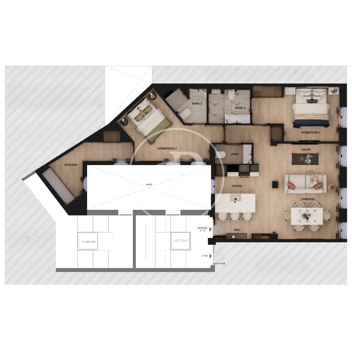 2 camera da letto Appartamento in vendita in Madrid citta - 1.359.000 € (Rif: 9291597)