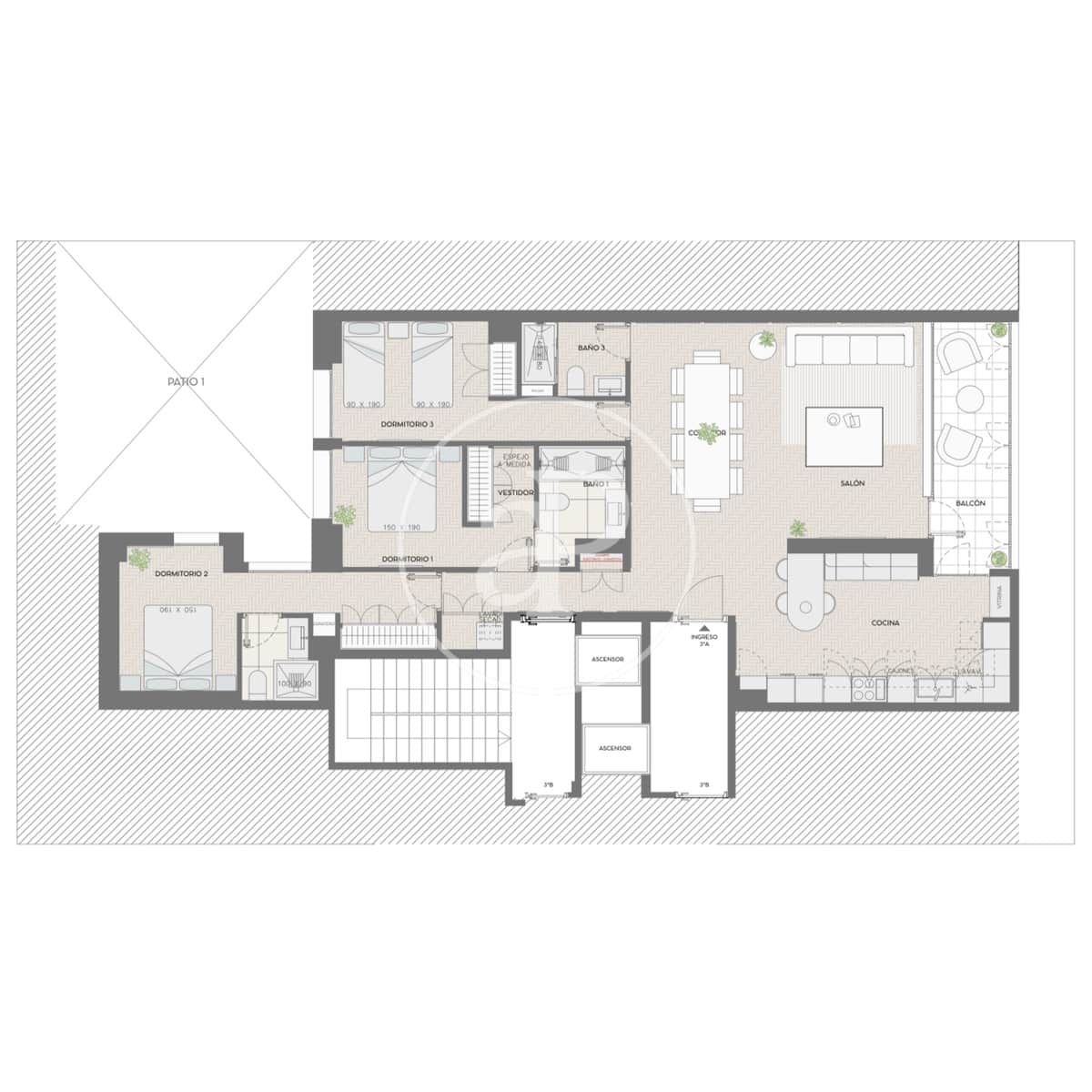 3 soverom Leilighet til salgs i Madrid by - € 2 089 000 (Ref: 9291599)