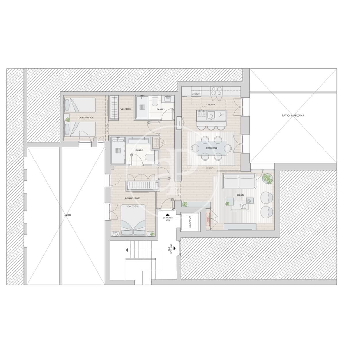 2 sypialnia Apartament na sprzedaż w Miasto Madryt - 1 279 000 € (Ref: 9291600)