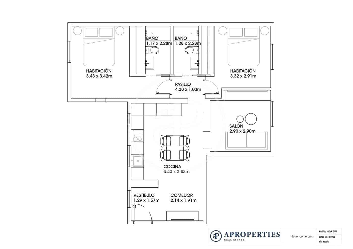 2 sovrum Lägenhet till salu i Madrid stad - 1 100 000 € (Ref: 9321915)