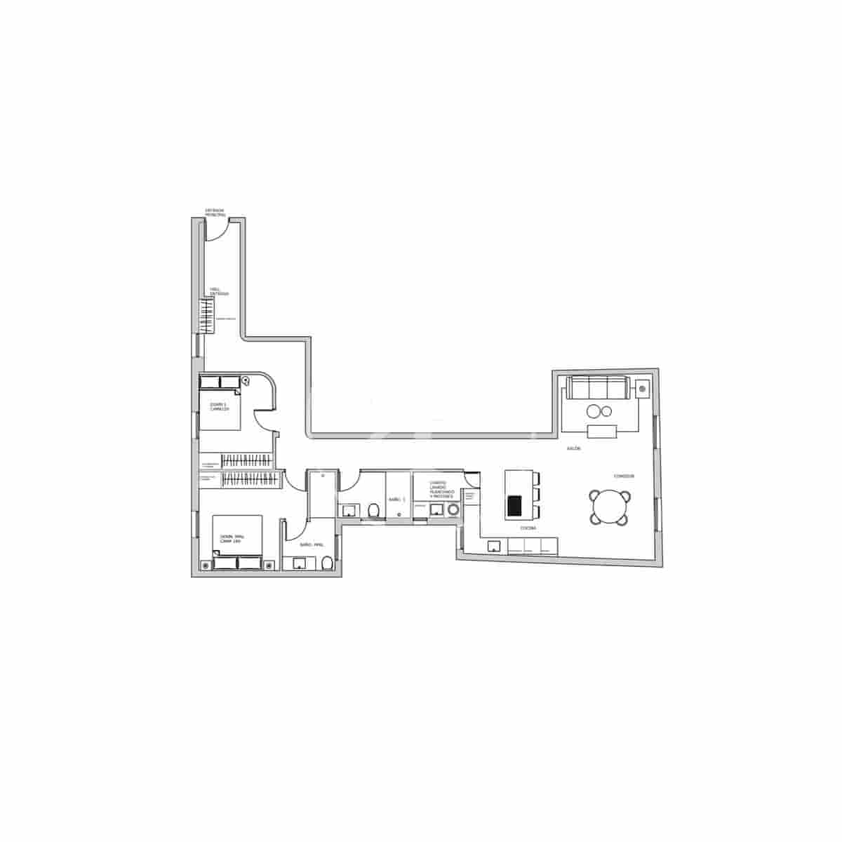 2 camera da letto Appartamento in vendita in Madrid citta - 998.000 € (Rif: 9330650)