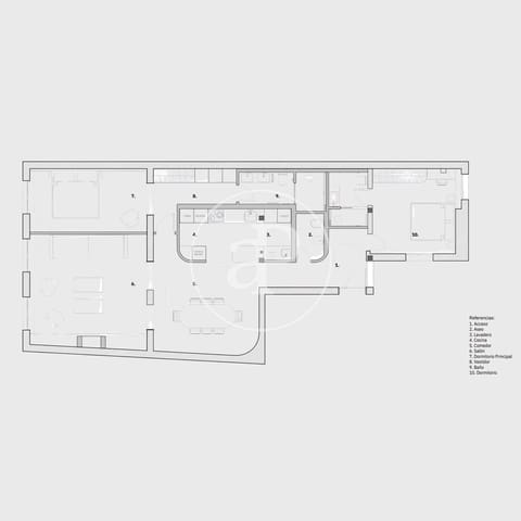 2 camera da letto Appartamento in vendita in Trafalgar, Madrid città - 1.800.000 € (Rif: 9341208)