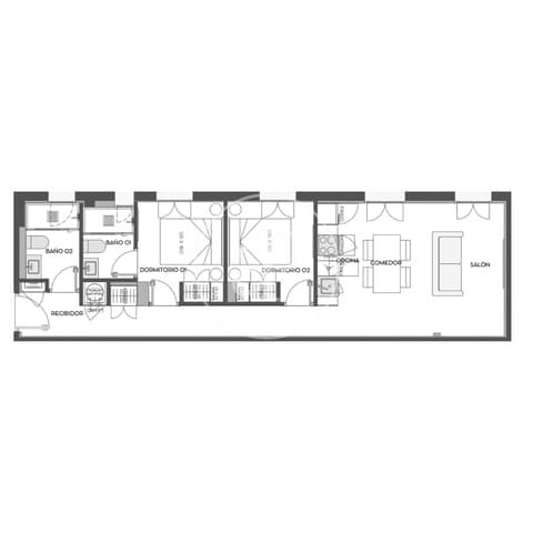 2 bedroom Apartment for sale in Ibiza, Madrid city - € 929,000 (Ref: 9341209)