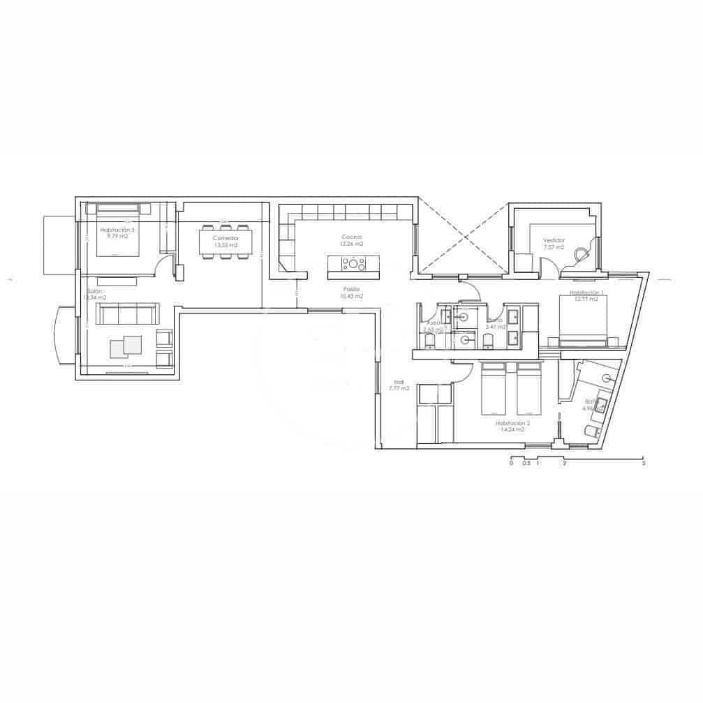 2 chambre Appartement à vendre à Madrid ville - 1 550 000 € (Ref: 9349559)
