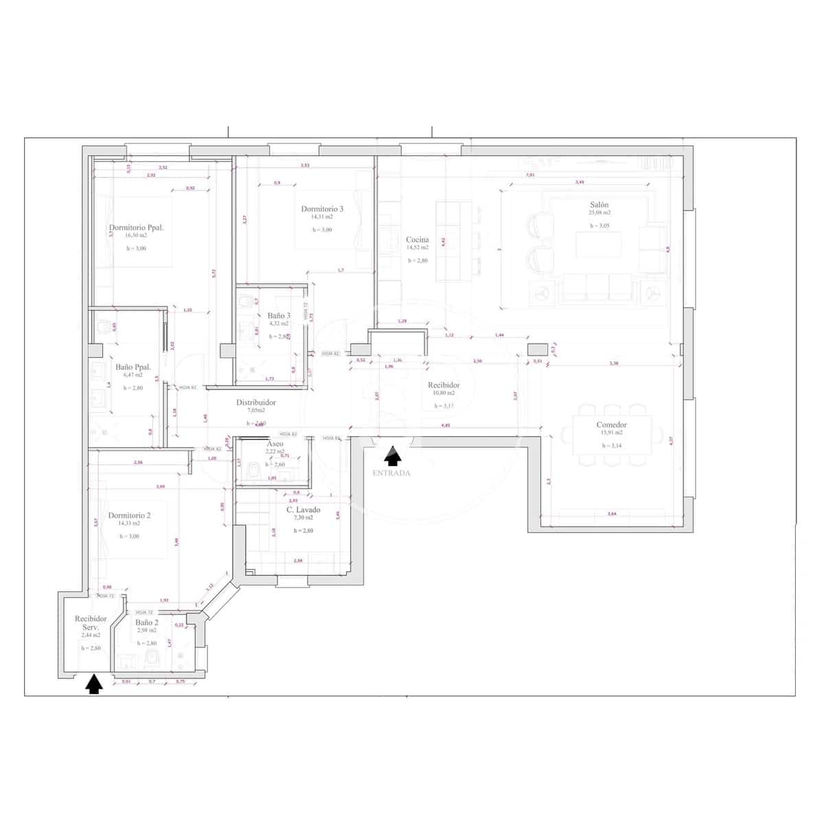 3 sypialnia Apartament na sprzedaż w Miasto Madryt - 2 750 000 € (Ref: 9349565)