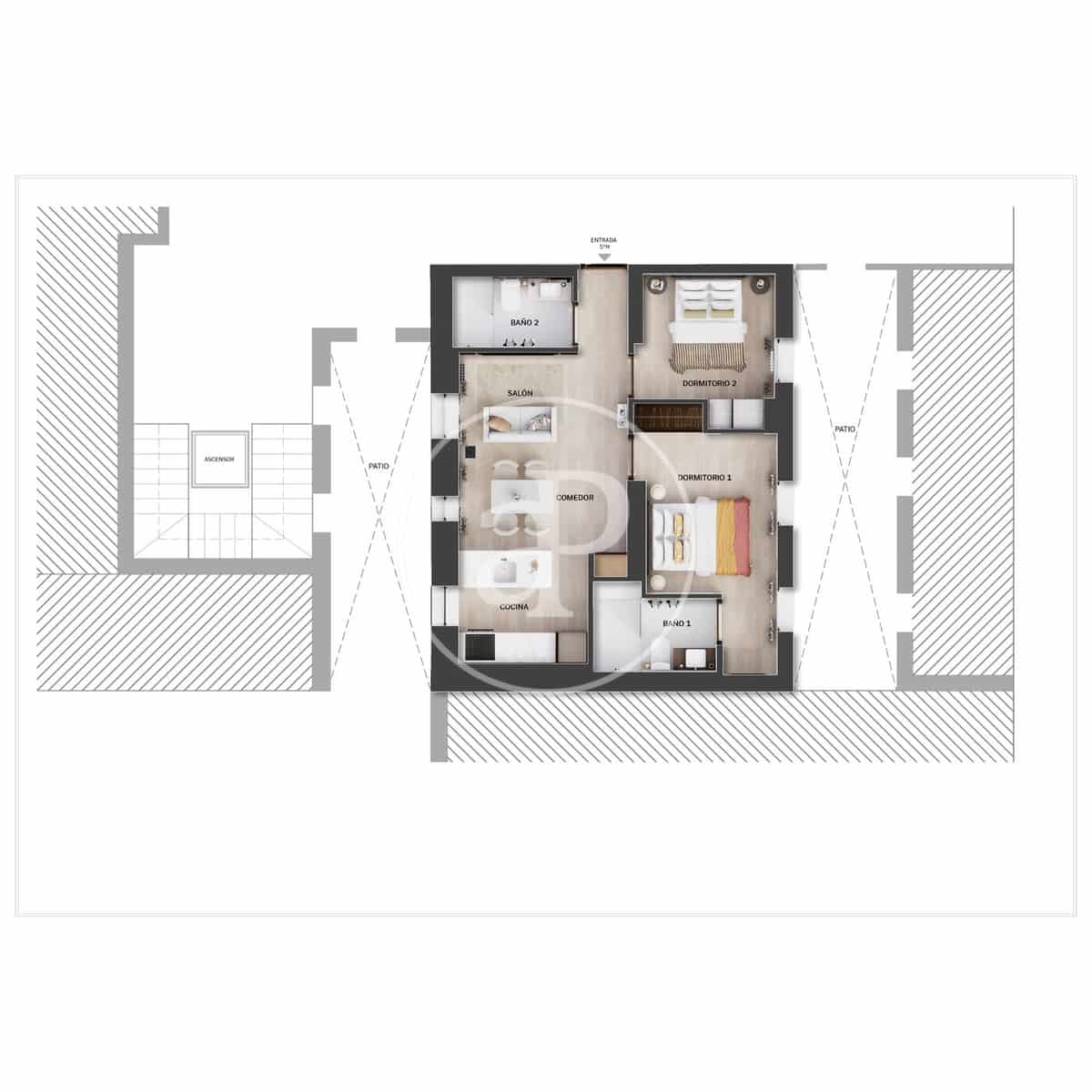 2 soveværelse Lejlighed til salg i Madrid by - € 839.000 (Ref: 9362645)