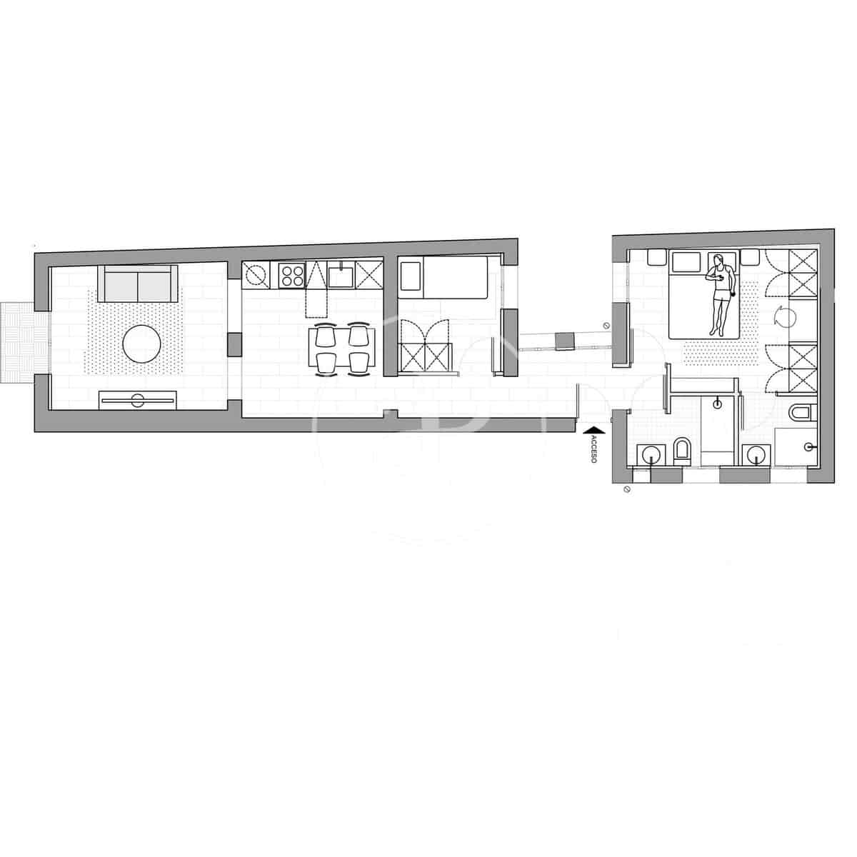 2 soverom Leilighet til leie i Madrid by - € 1 550 (Ref: 9362647)