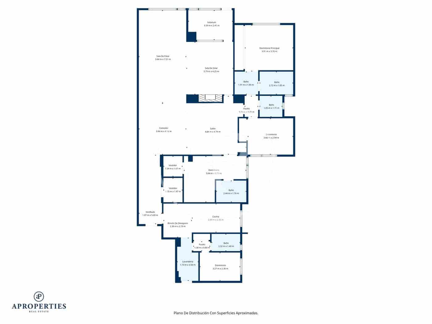 4 camera da letto Appartamento in vendita in Madrid citta - 2.250.000 € (Rif: 9367516)