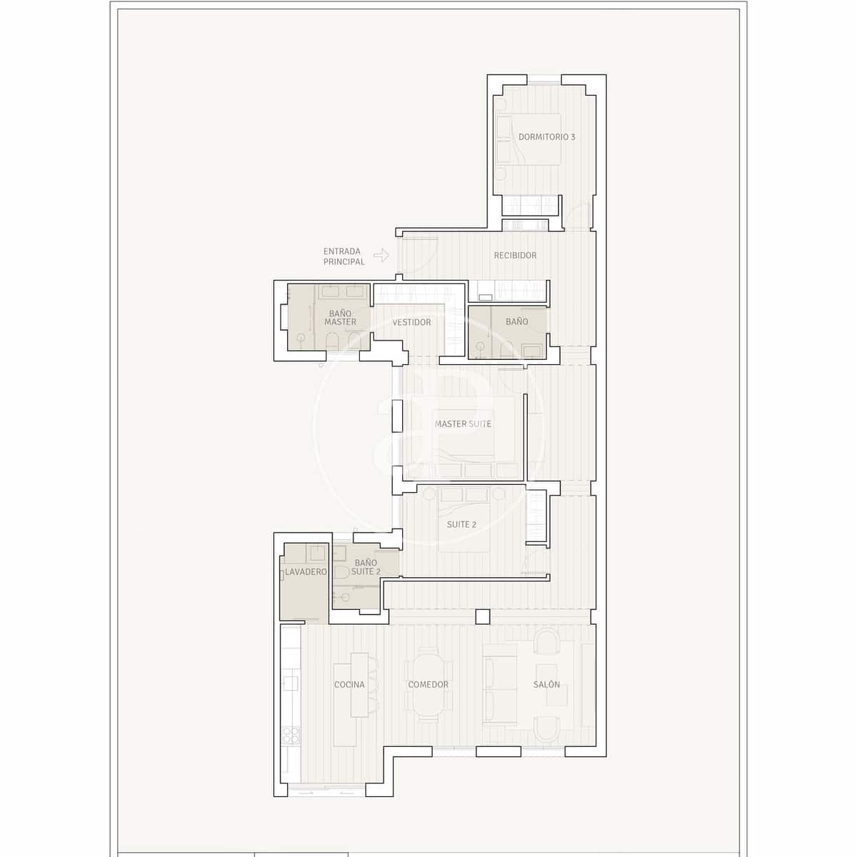 3 camera da letto Appartamento in vendita in Madrid citta - 1.800.000 € (Rif: 9367519)