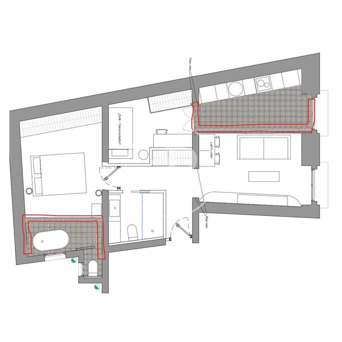 2 Zimmer Apartment zu verkaufen in Madrid Stadt - 475.000 € (Ref: 9372011)
