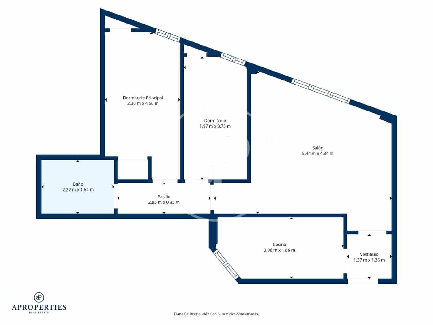 2 soveværelse Lejlighed til leje i Madrid by - € 1.650 (Ref: 9390875)