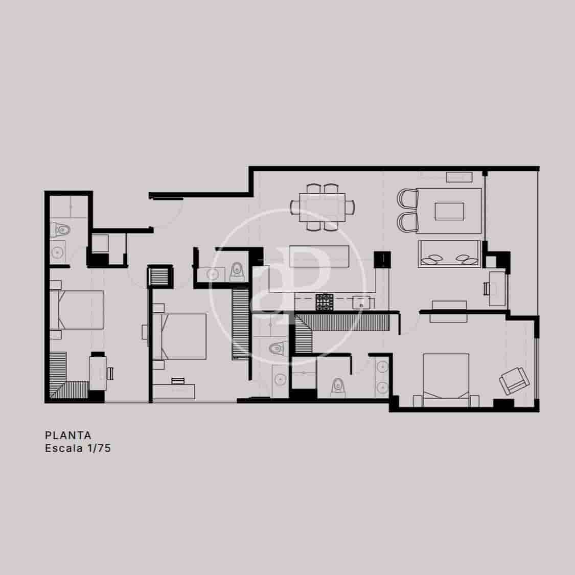 3 sypialnia Apartament na sprzedaż w Miasto Madryt - 1 590 000 € (Ref: 9390882)