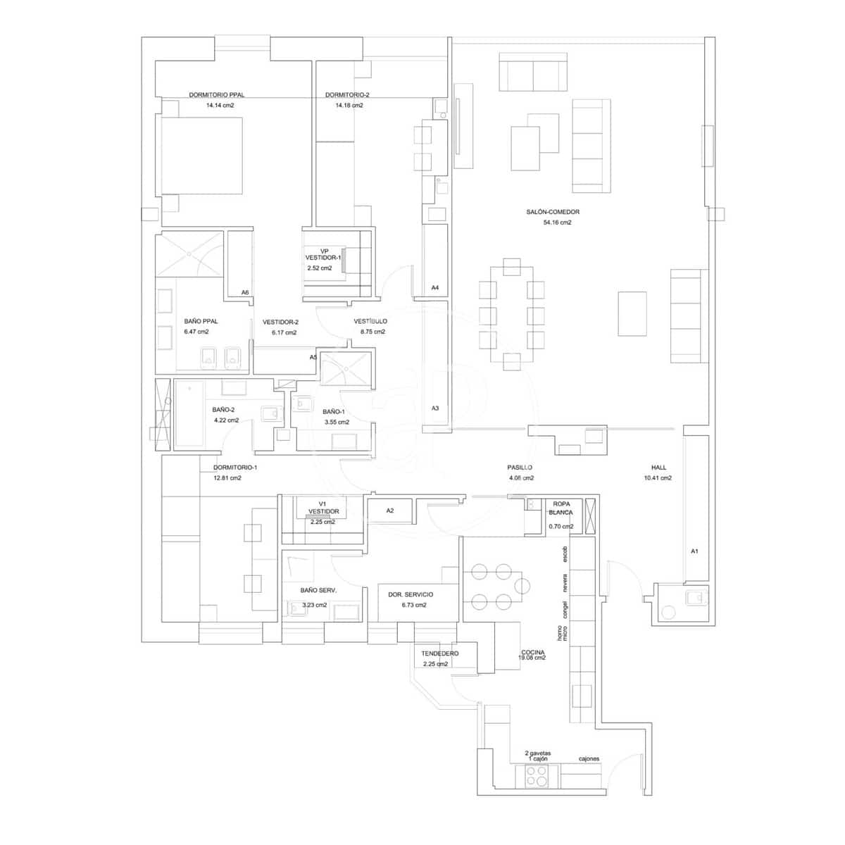 4 soveværelse Lejlighed til leje i Madrid by - € 4.800 (Ref: 9396000)