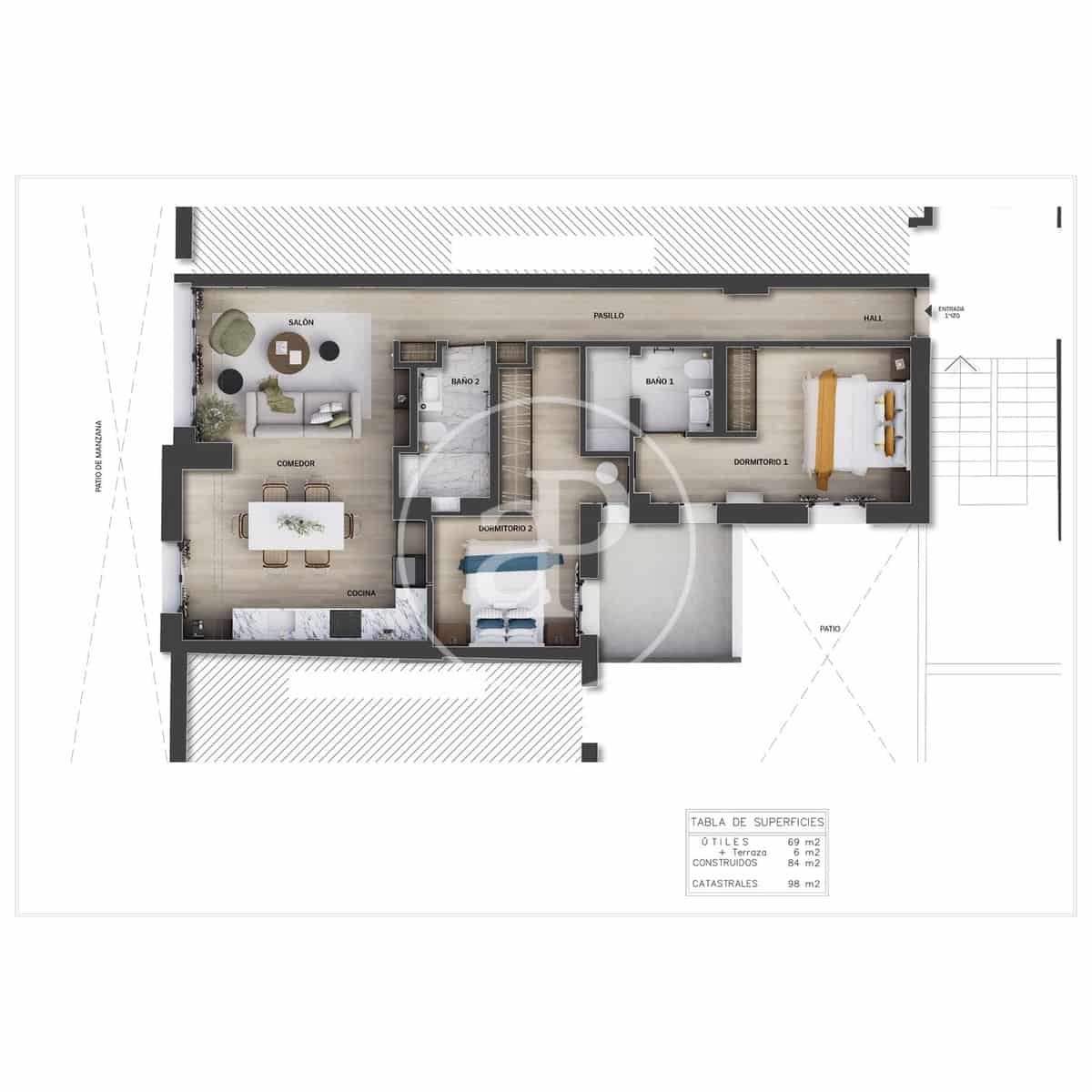 2 soverom Leilighet til salgs i Madrid by - € 1 249 000 (Ref: 9396001)