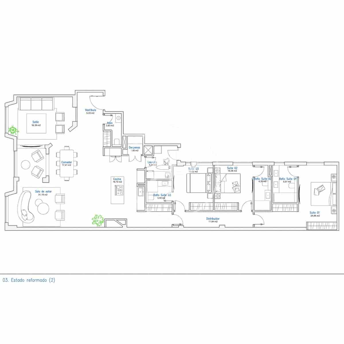 3 sovrum Lägenhet till salu i Madrid stad - 3 950 000 € (Ref: 9396009)