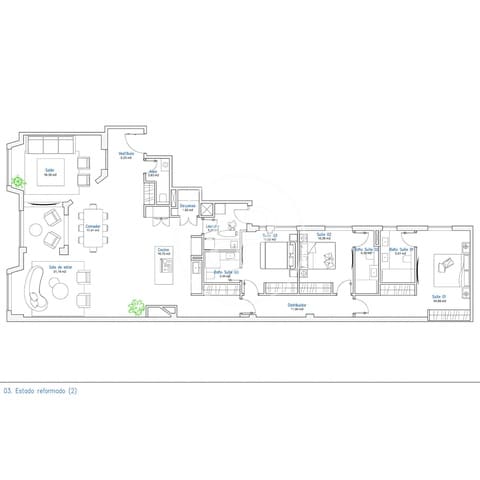 Apartamento de 3 habitaciones en Recoletos, Madrid ciudad en venta - 3.950.000 € (Ref: 9396009)