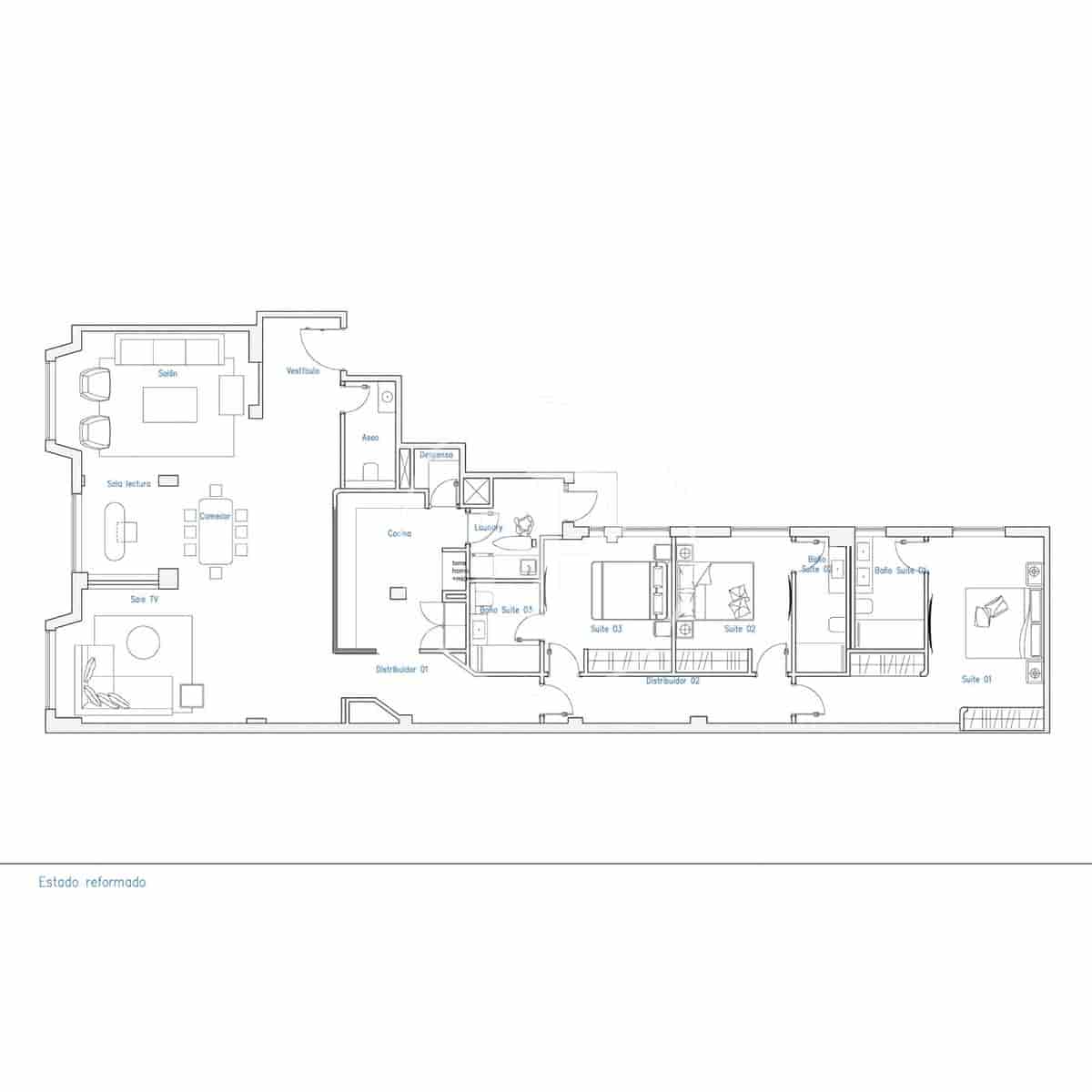 3 camera da letto Appartamento in vendita in Madrid citta - 3.990.000 € (Rif: 9396009)