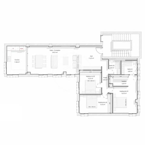 3 sovrum Lägenhet till salu i Rios Rosas, Madrid stad - 1 380 000 € (Ref: 9406874)