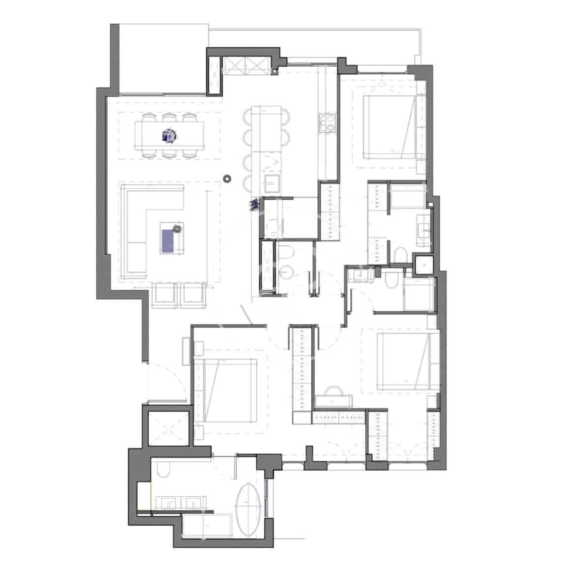 3 camera da letto Appartamento in vendita in Madrid citta con piscina - 2.350.000 € (Rif: 9414113)