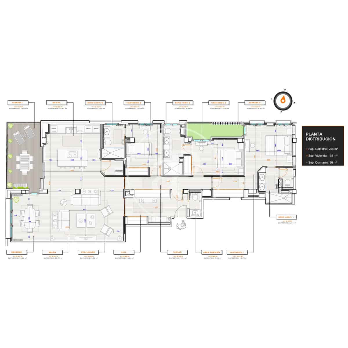 3 chambre Appartement à vendre à Madrid ville - 1 598 000 € (Ref: 9415936)