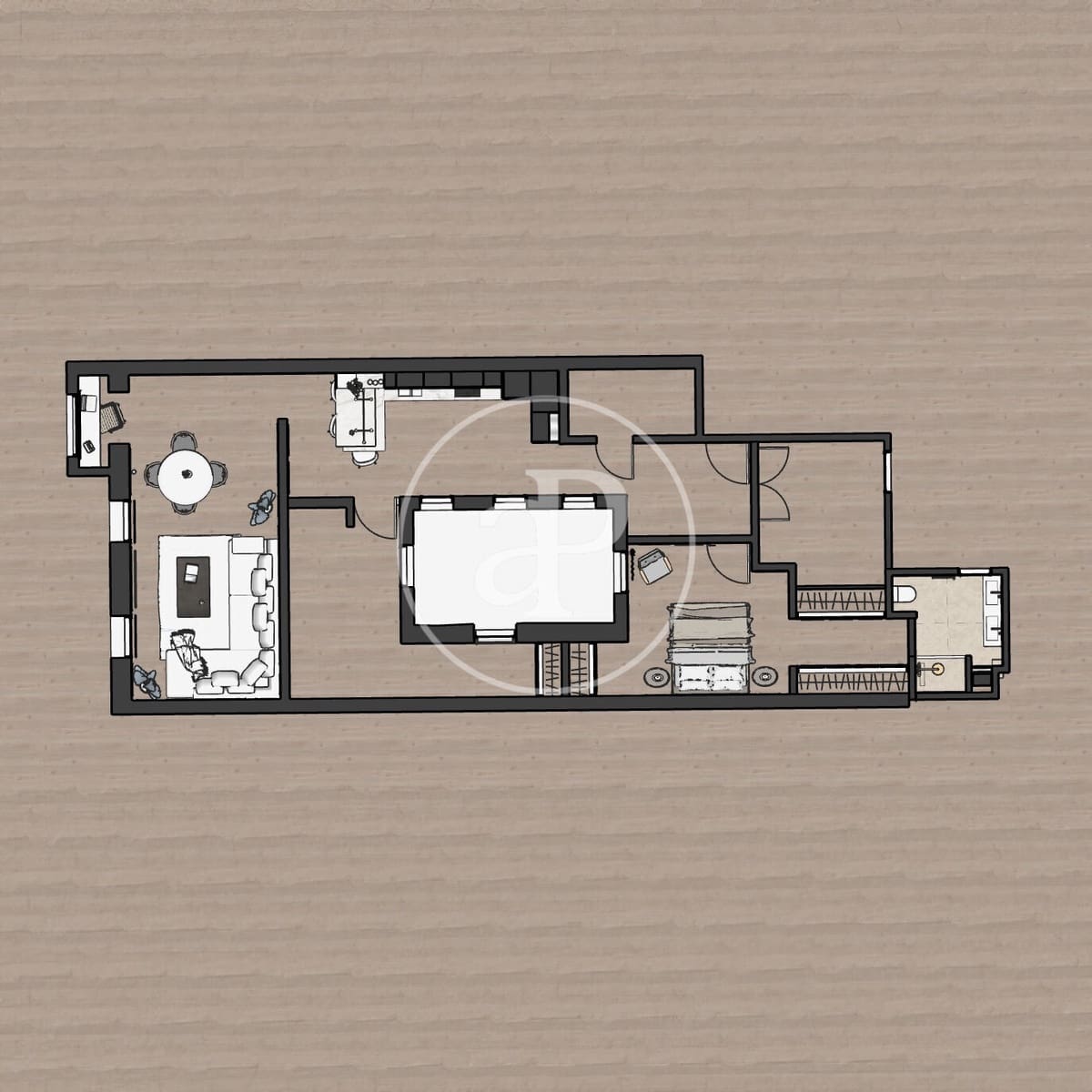3 soveværelse Lejlighed til salg i Madrid by - € 1.590.000 (Ref: 9415945)