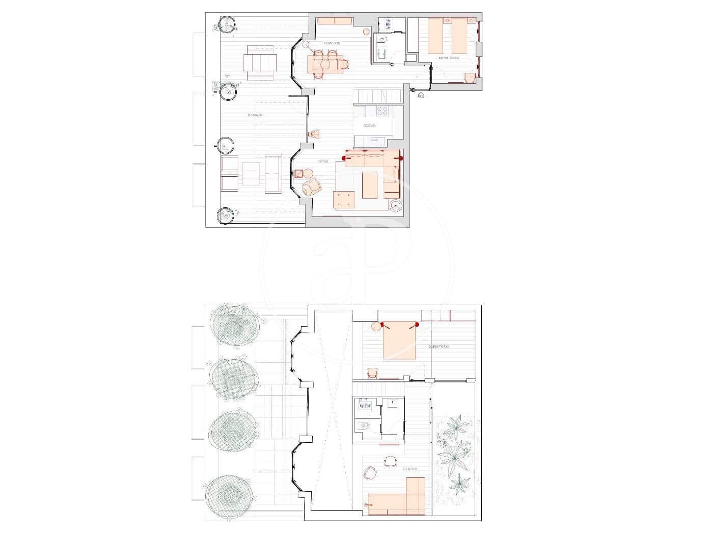 2 camera da letto Attico da affittare in Madrid citta - 5.300 € (Rif: 9419773)