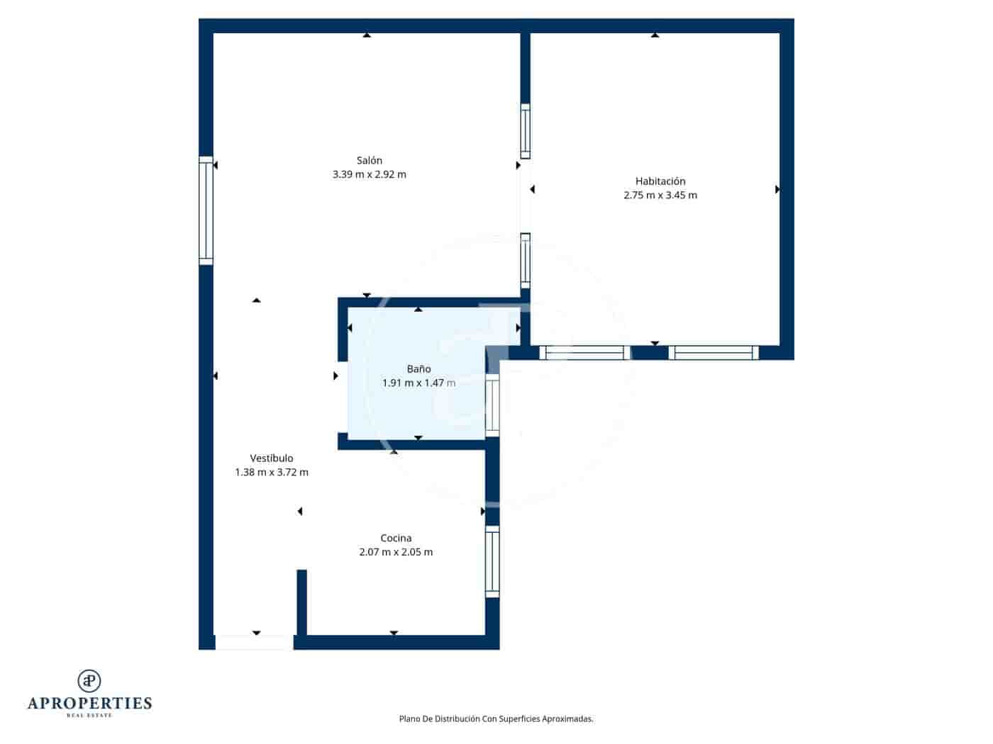 1 soveværelse Lejlighed til salg i Madrid by - € 470.000 (Ref: 9433417)