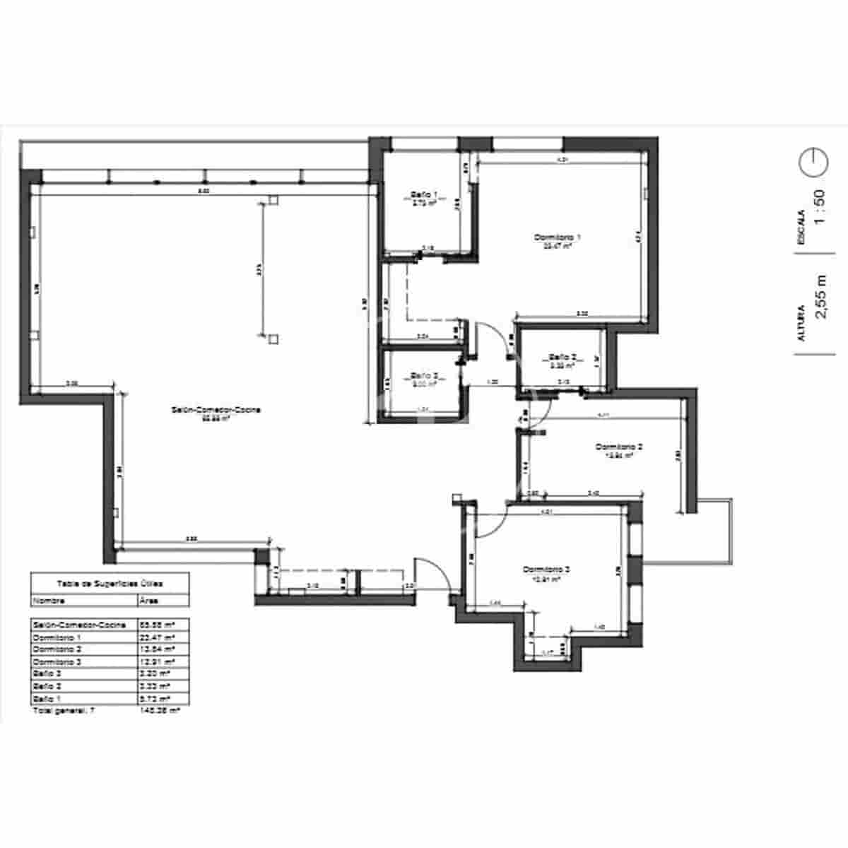 3 makuuhuone Huoneisto myytävänä paikassa Madrid kaupunki mukana uima-altaan - 1 149 000 € (Ref: 9433421)