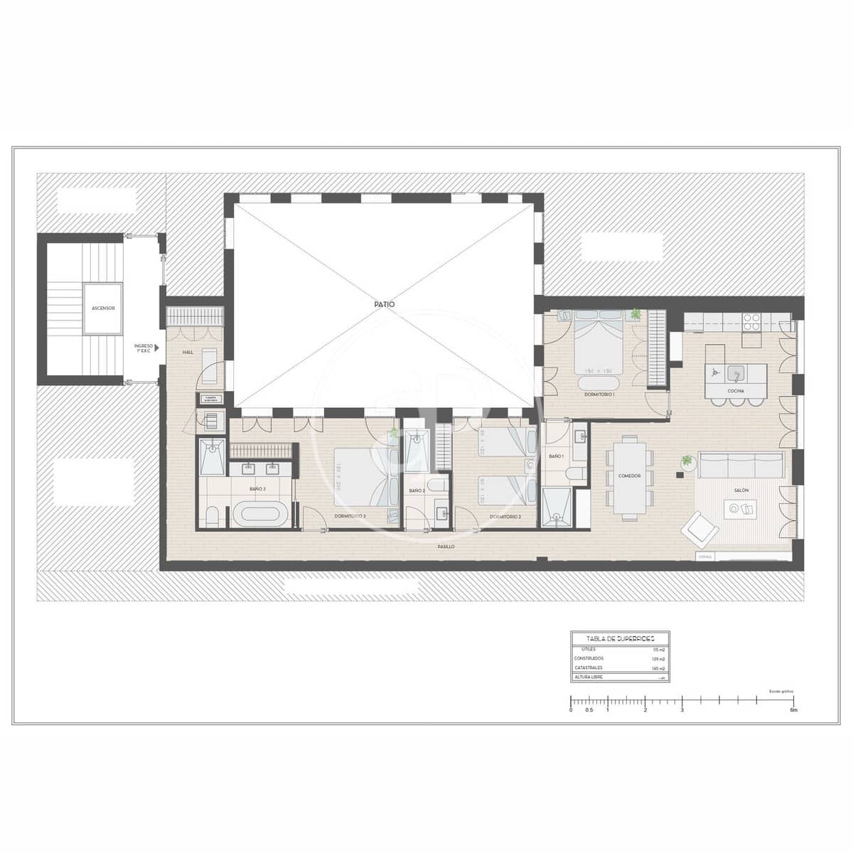 3 soverom Leilighet til salgs i Madrid by - € 1 695 000 (Ref: 9433425)