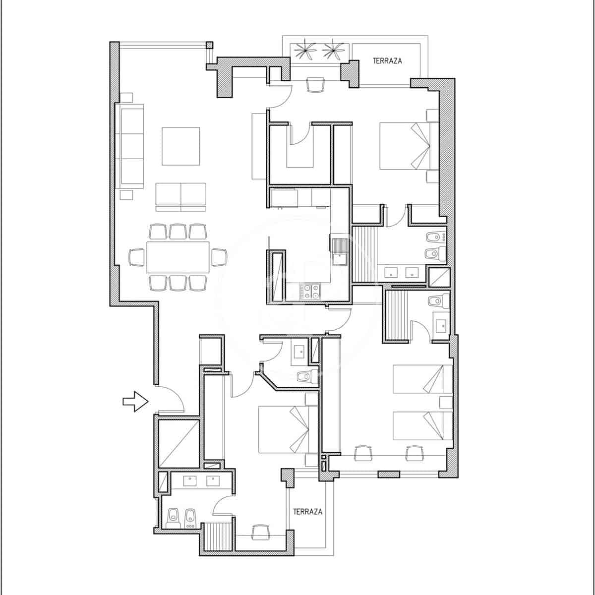 3 soveværelse Lejlighed til salg i Madrid by med swimmingpool - € 2.400.000 (Ref: 9446349)