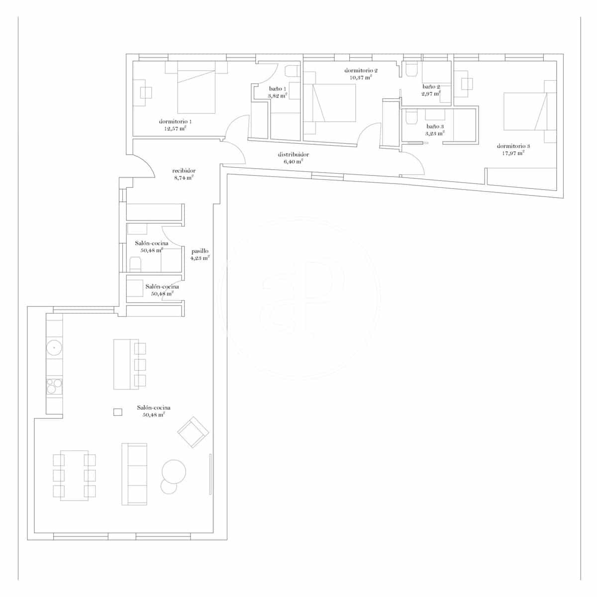 3 bedroom Apartment for sale in Madrid city - € 1,595,000 (Ref: 9446351)