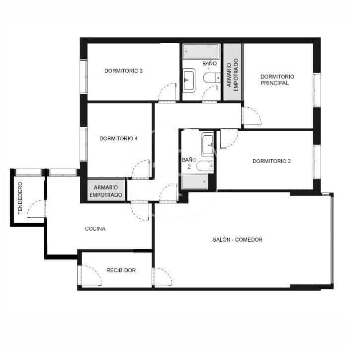 4 soverom Leilighet til salgs i Madrid by med svømmebasseng - € 760 000 (Ref: 9446352)