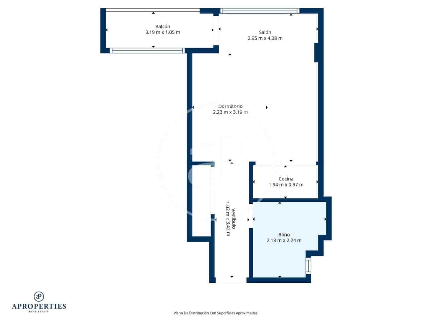 1 soveværelse Lejlighed til salg i Madrid by - € 460.000 (Ref: 9449195)