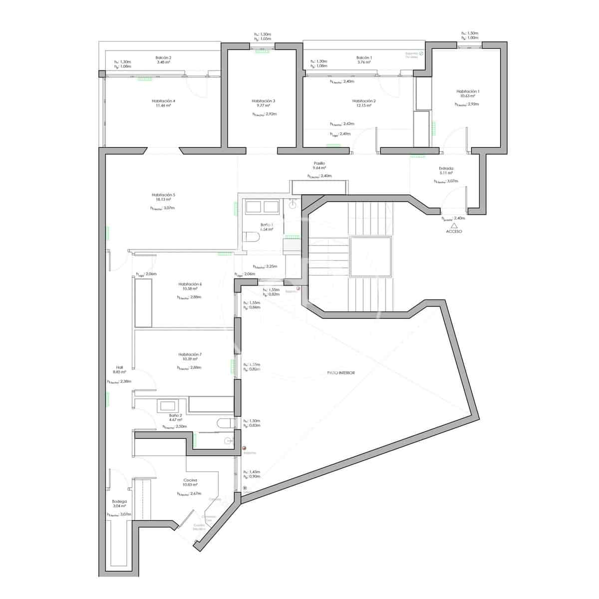 3 sypialnia Penthouse na sprzedaż w Miasto Madryt - 2 650 000 € (Ref: 9456280)