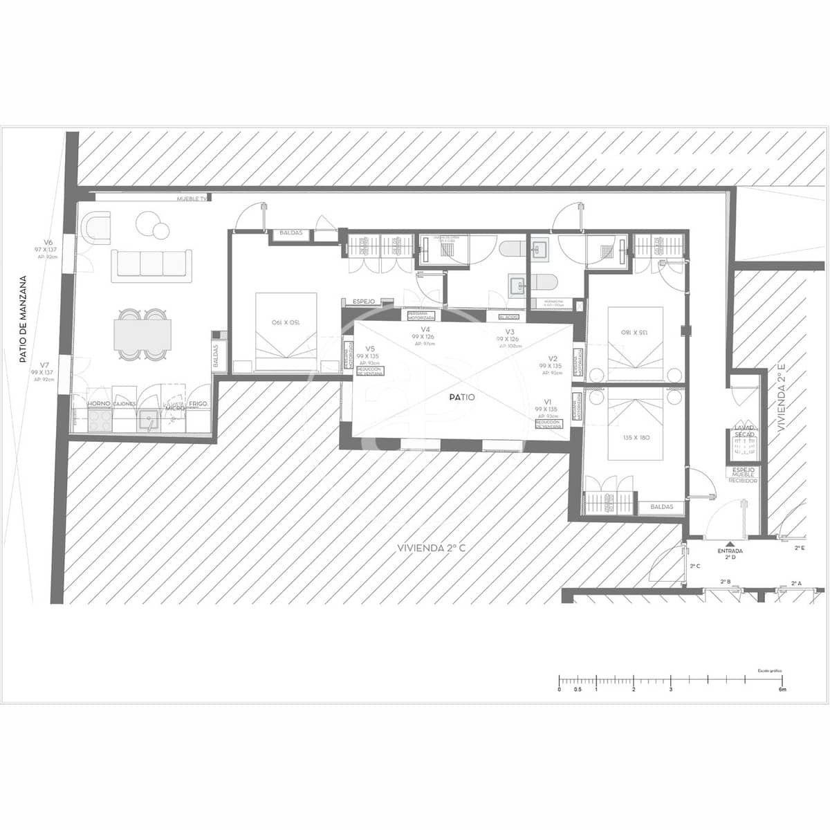 3 makuuhuone Huoneisto myytävänä paikassa Madrid kaupunki - 1 169 000 € (Ref: 9474205)