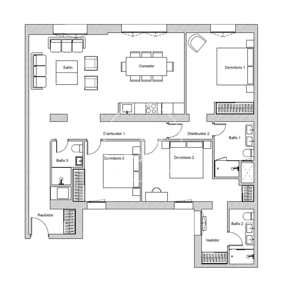 3 bedroom Apartment for sale in Madrid city - € 2,820,000 (Ref: 9474208)