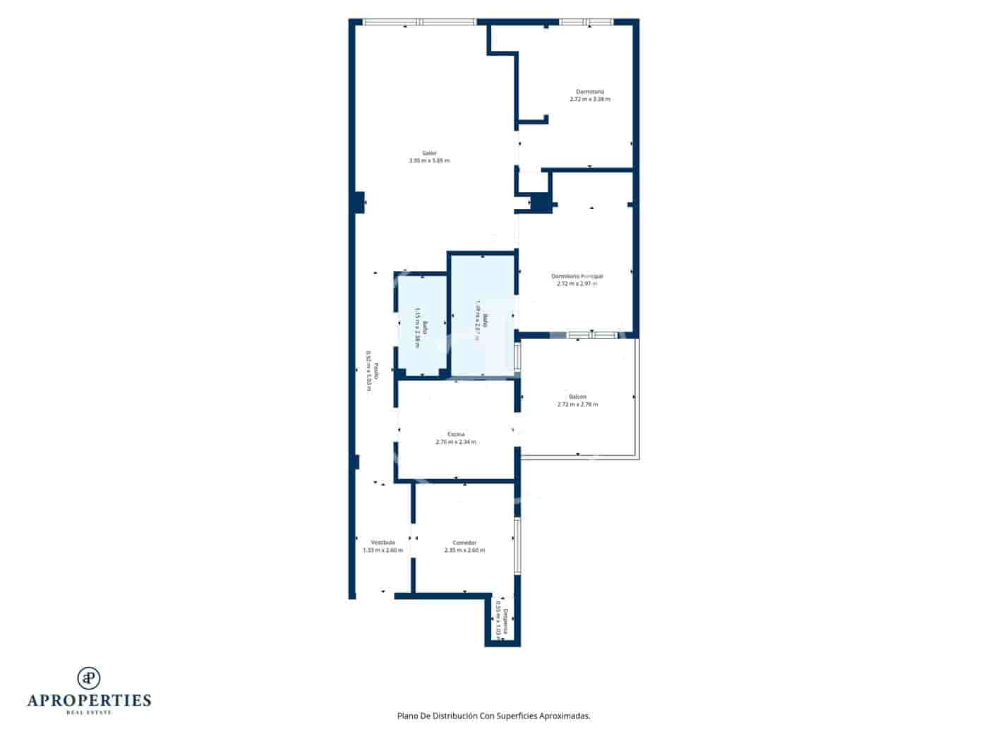 3 camera da letto Appartamento da affittare in Madrid citta - 2.600 € (Rif: 9474917)