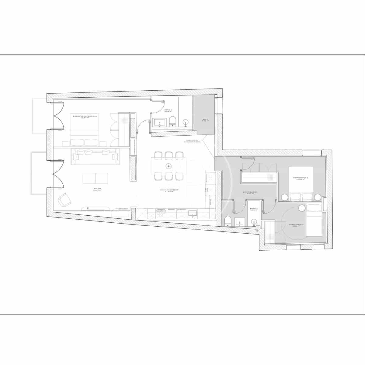 3 camera da letto Appartamento in vendita in Madrid citta - 1.100.000 € (Rif: 9494658)