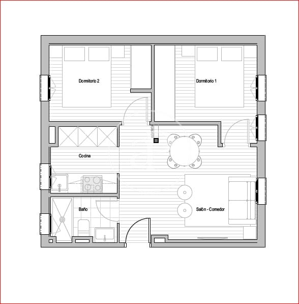 2 slaapkamer Appartement te huur in Madrid stad - € 1.990 (Ref: 9504301)
