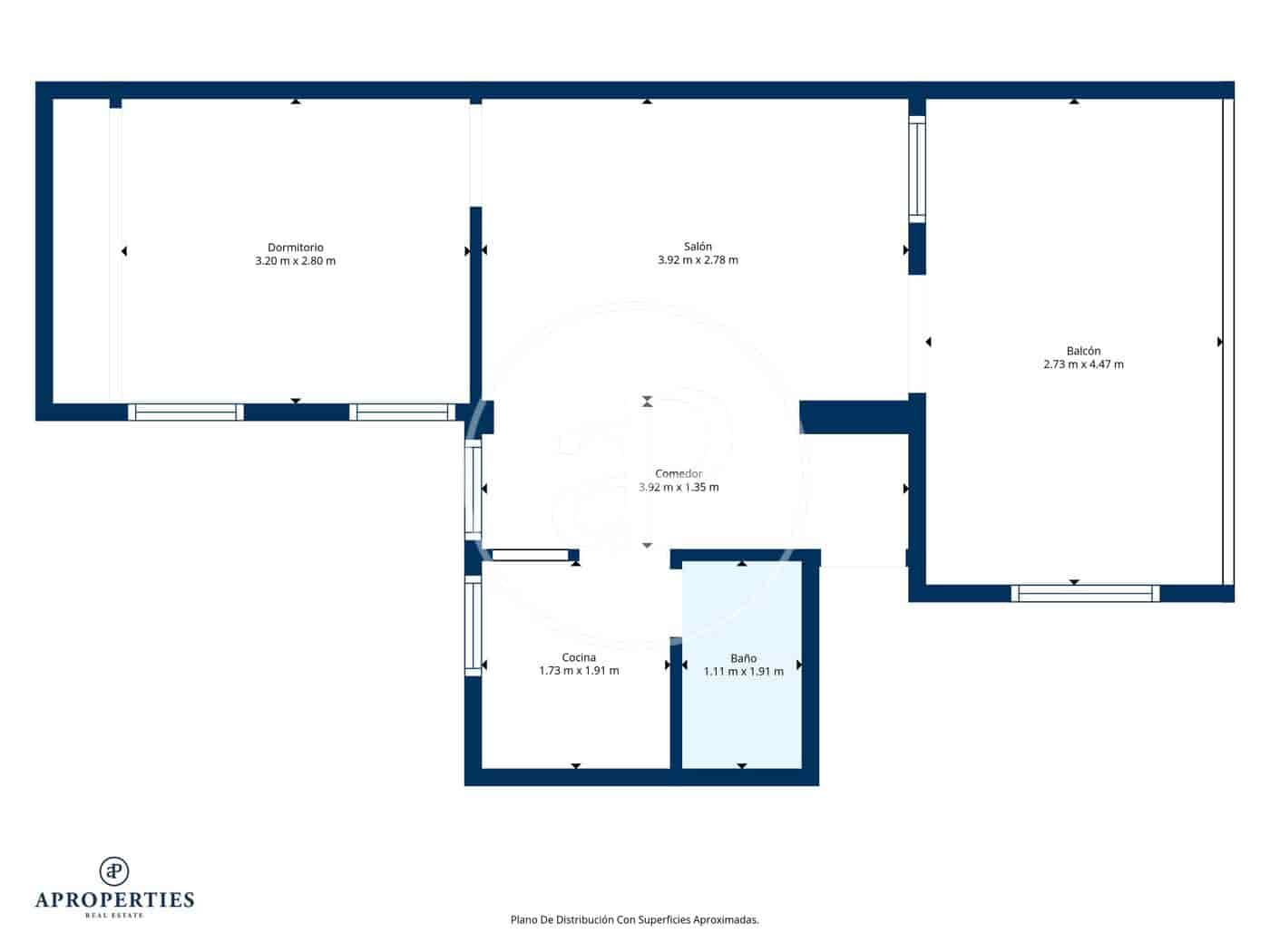1 soverom Leilighet til salgs i Madrid by - € 380 000 (Ref: 9525638)