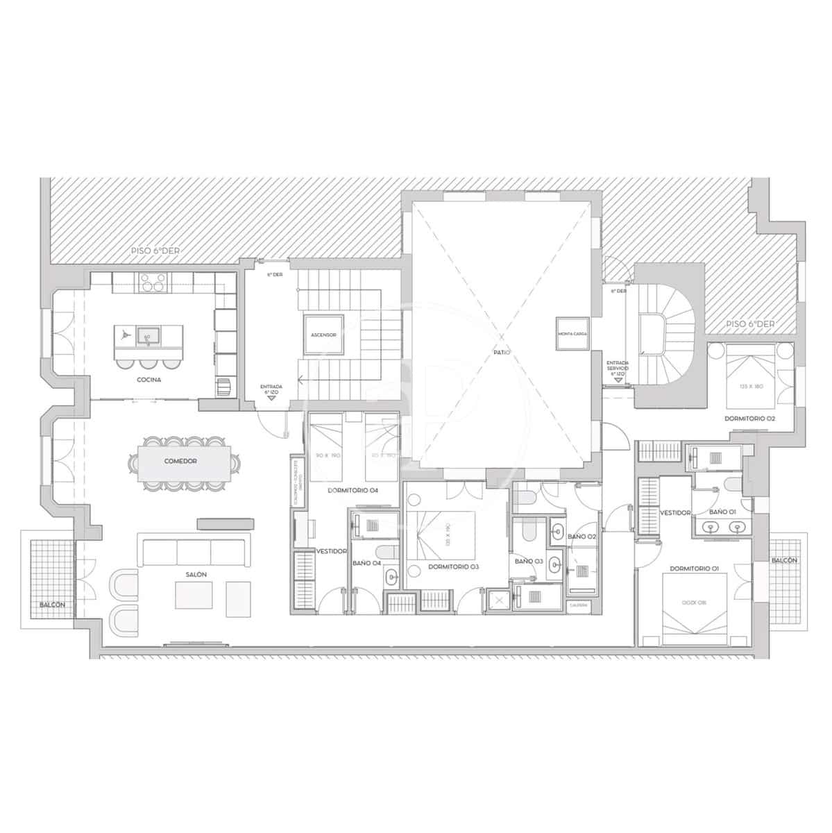 4 soverom Leilighet til salgs i Madrid by - € 2 359 000 (Ref: 9525653)