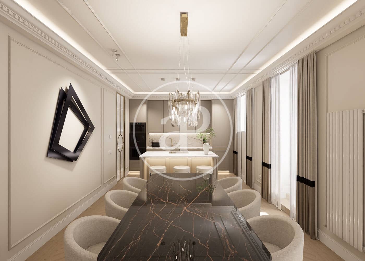 3 camera da letto Appartamento in vendita in Madrid citta - 3.289.000 € (Rif: 9525664)